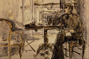 Villa ved havet af Édouard Manet